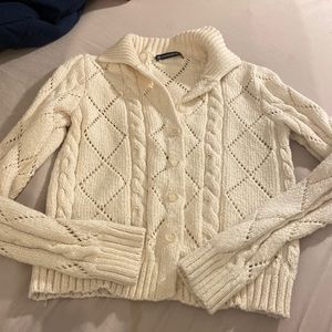 Brandy Melville Cable Knit Sweater Cardigan